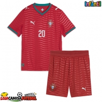 Camisa de Futebol Portugal Joao Cancelo #20 Equipamento Principal Infantil Mundo 2026 Manga Curta (+ Calças curtas)